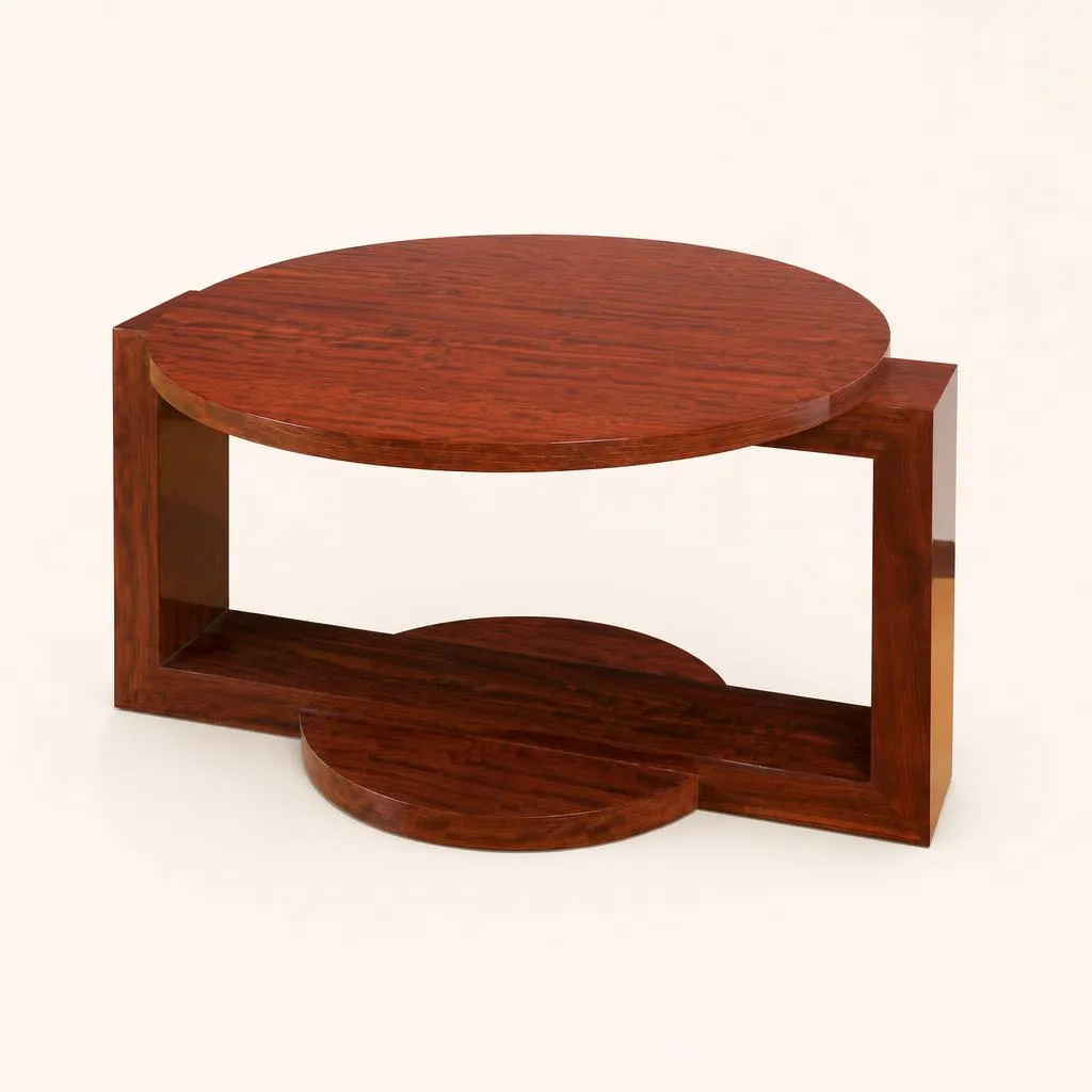 Table basse en acajou