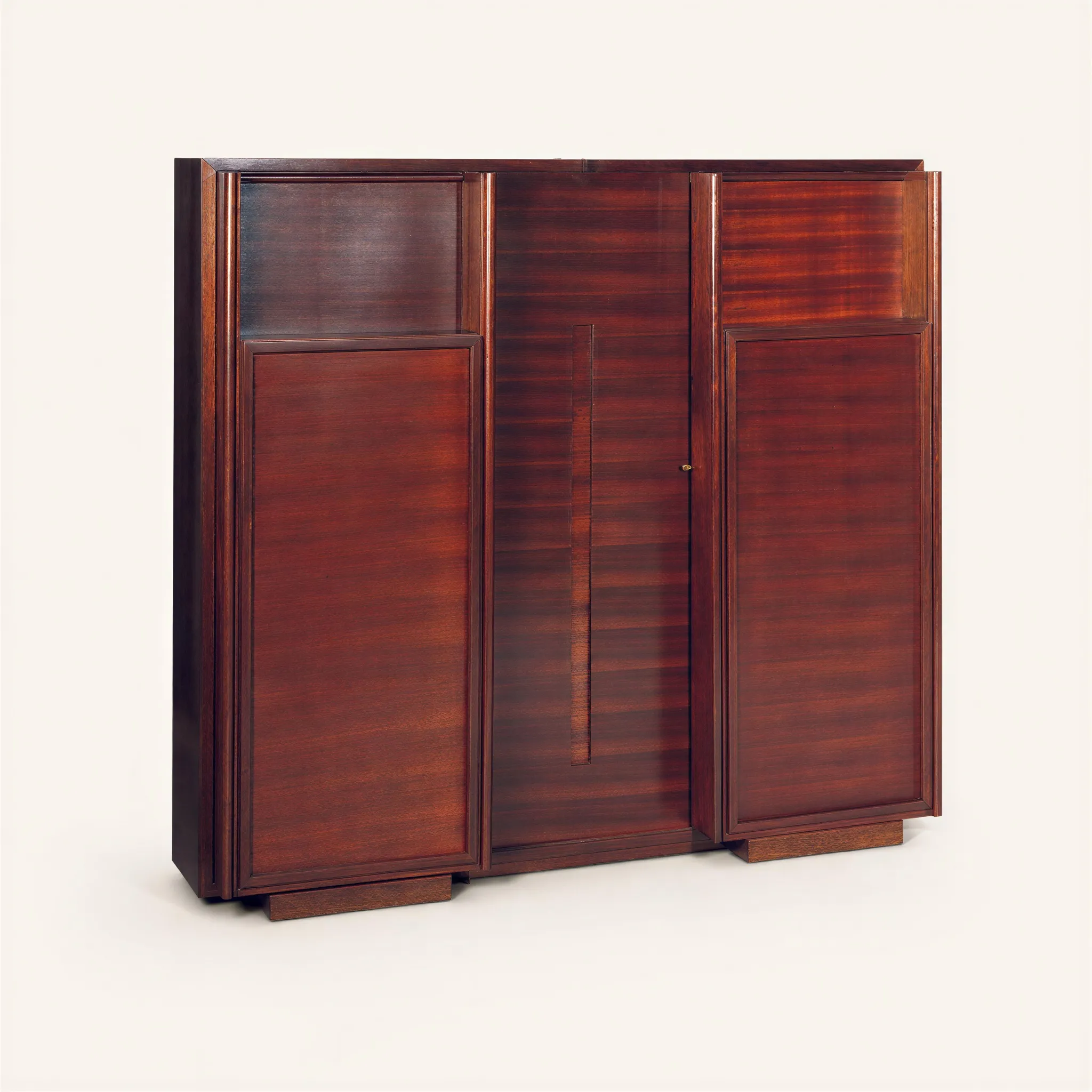 Bookcase with sliding doors