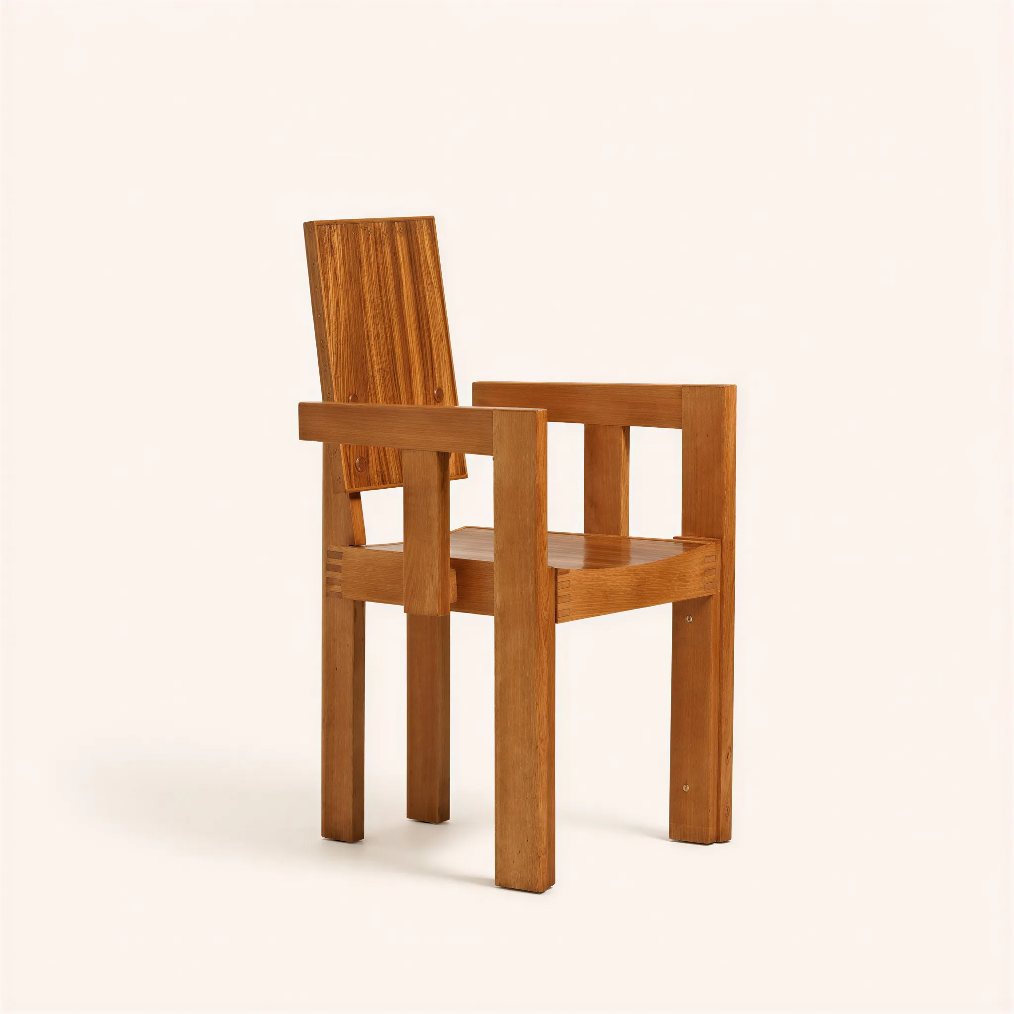 Four bridge chairs in Zebrano