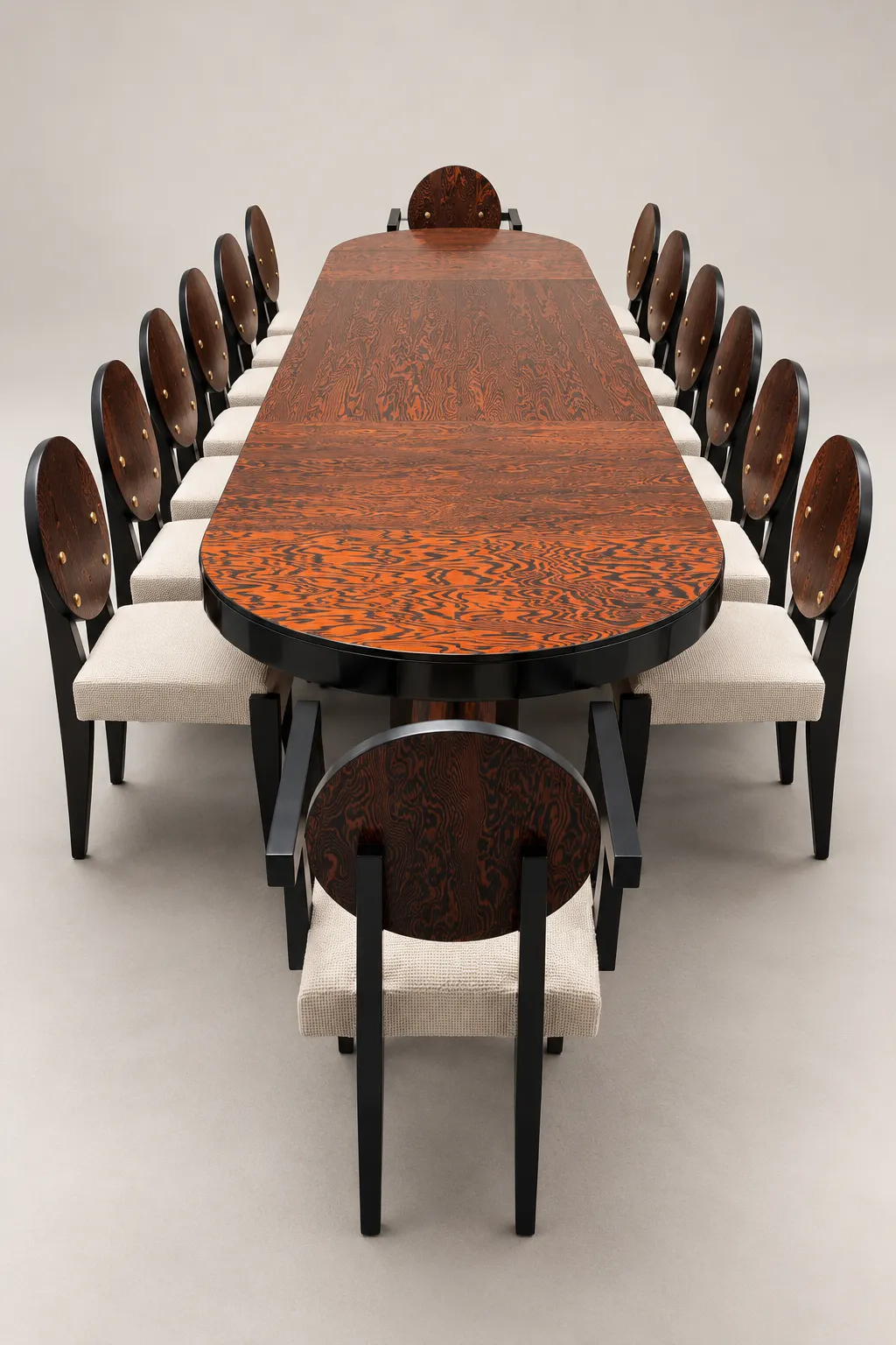 Detail view 3 – Large dining table with two extension leaves