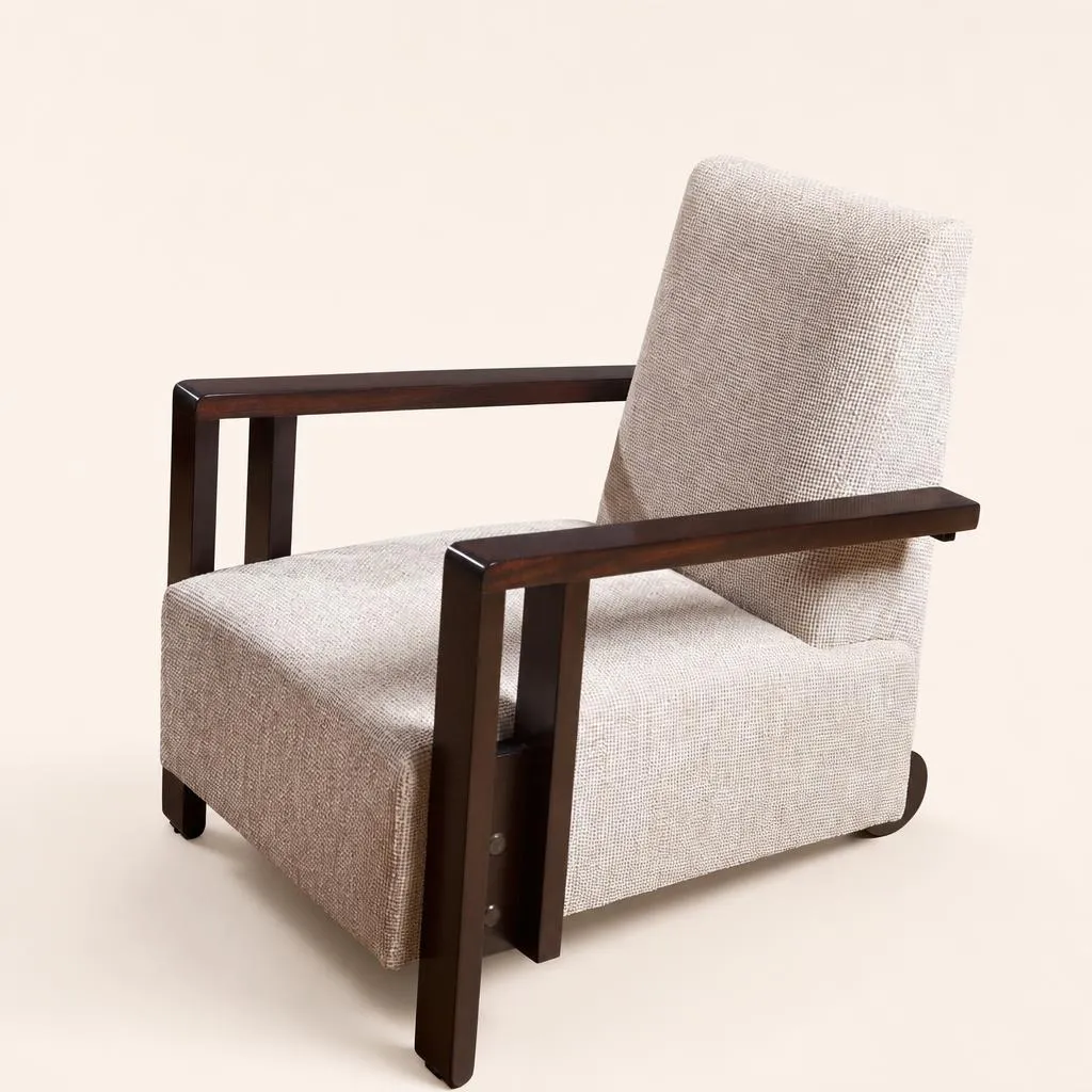 Fauteuil en acajou 
