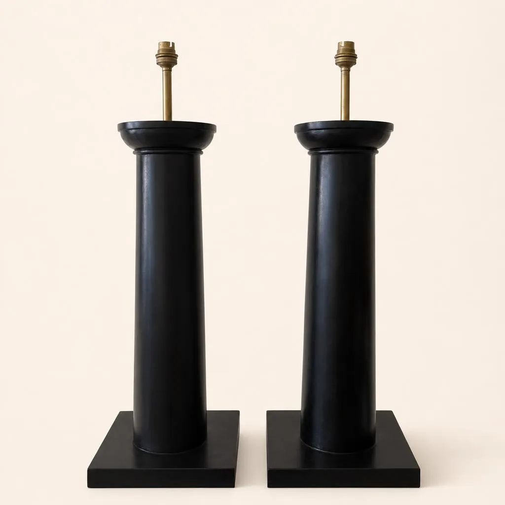 Paire de lampes à poser « Colonne »