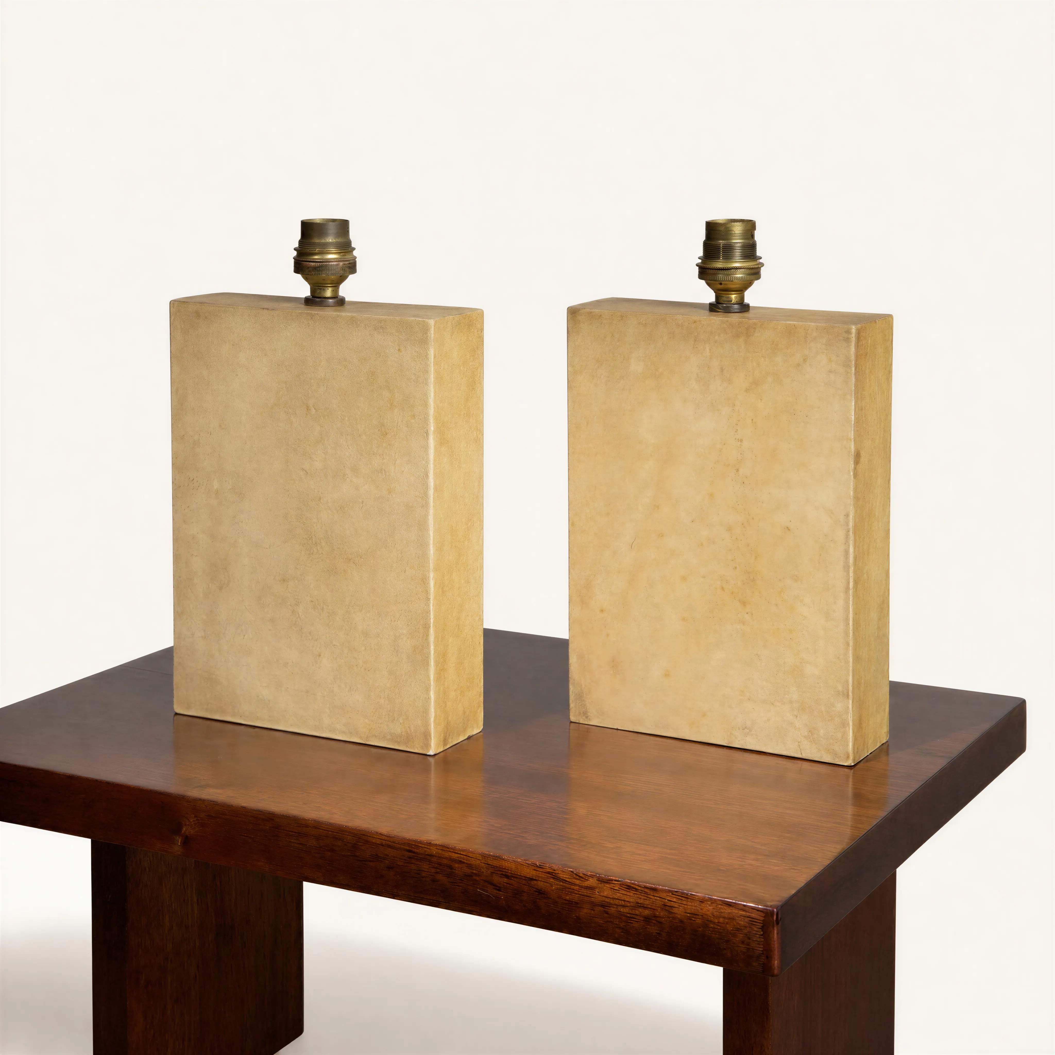 Paire de lampes modèle « Bloc »