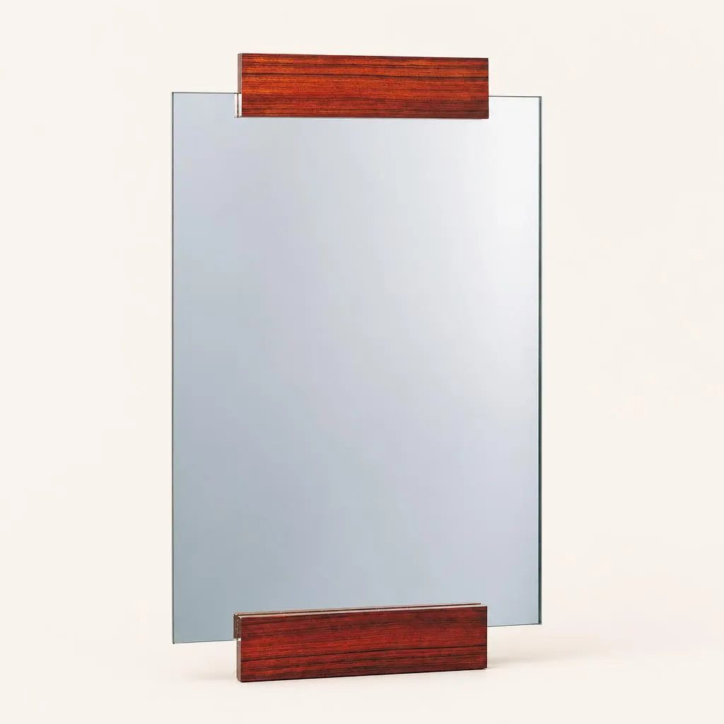Pair of rosewood mirrors