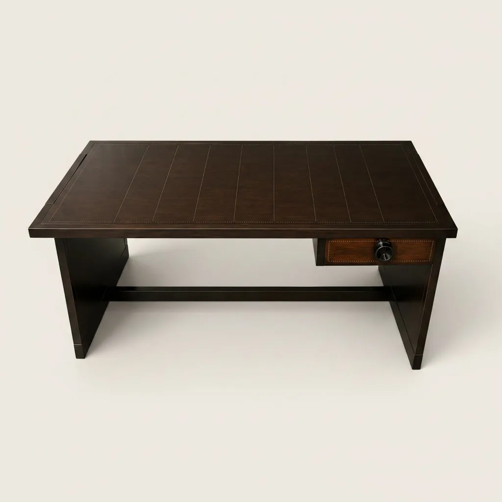 Partner desk in mahogany