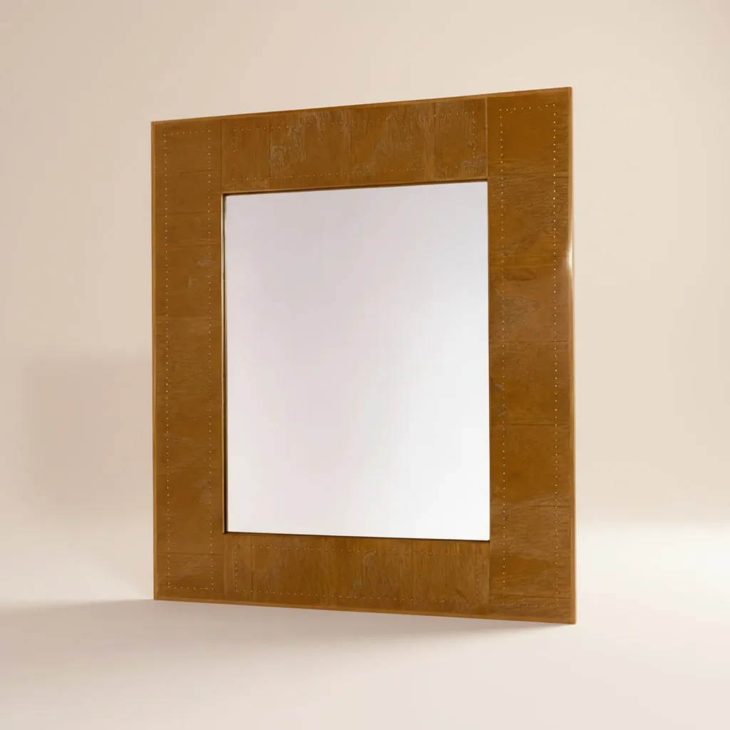 Rectangular wall mirror