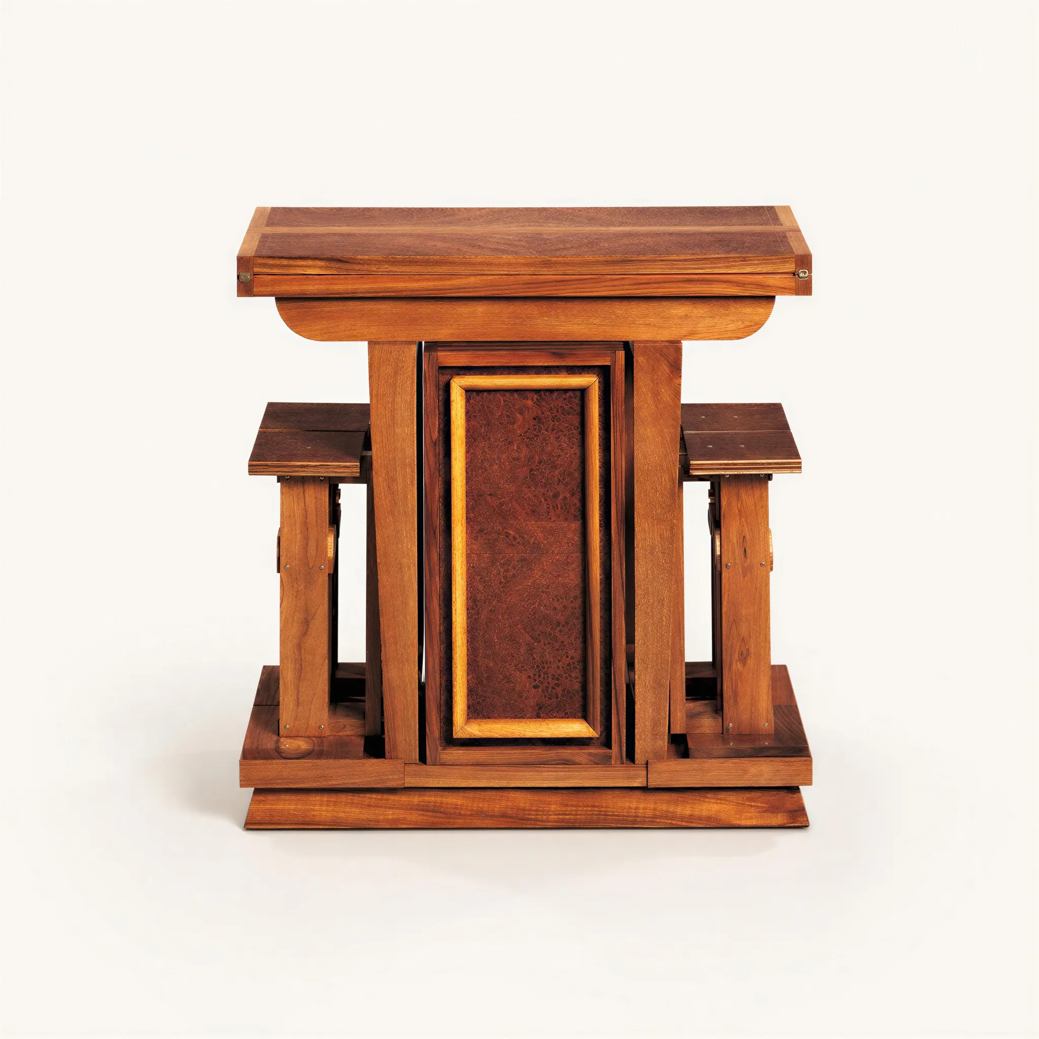 Bar roulant se transformant en table de jeux