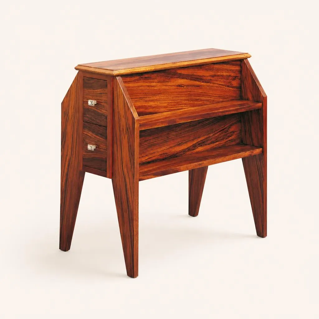 Meuble de rangement de forme trapézoïdale