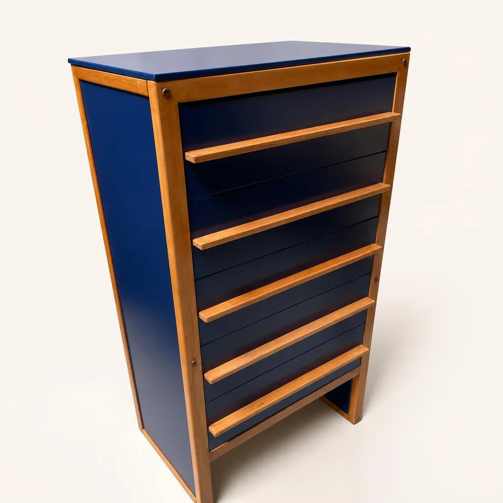 Vertical five-drawer chest